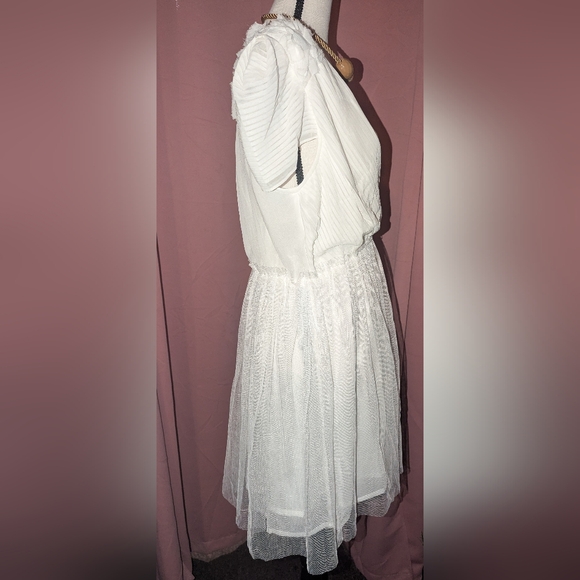 JP Pleated Lace Dress L - Picture 2 of 14